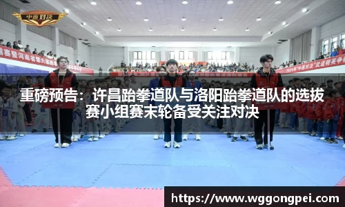 重磅预告：许昌跆拳道队与洛阳跆拳道队的选拔赛小组赛末轮备受关注对决